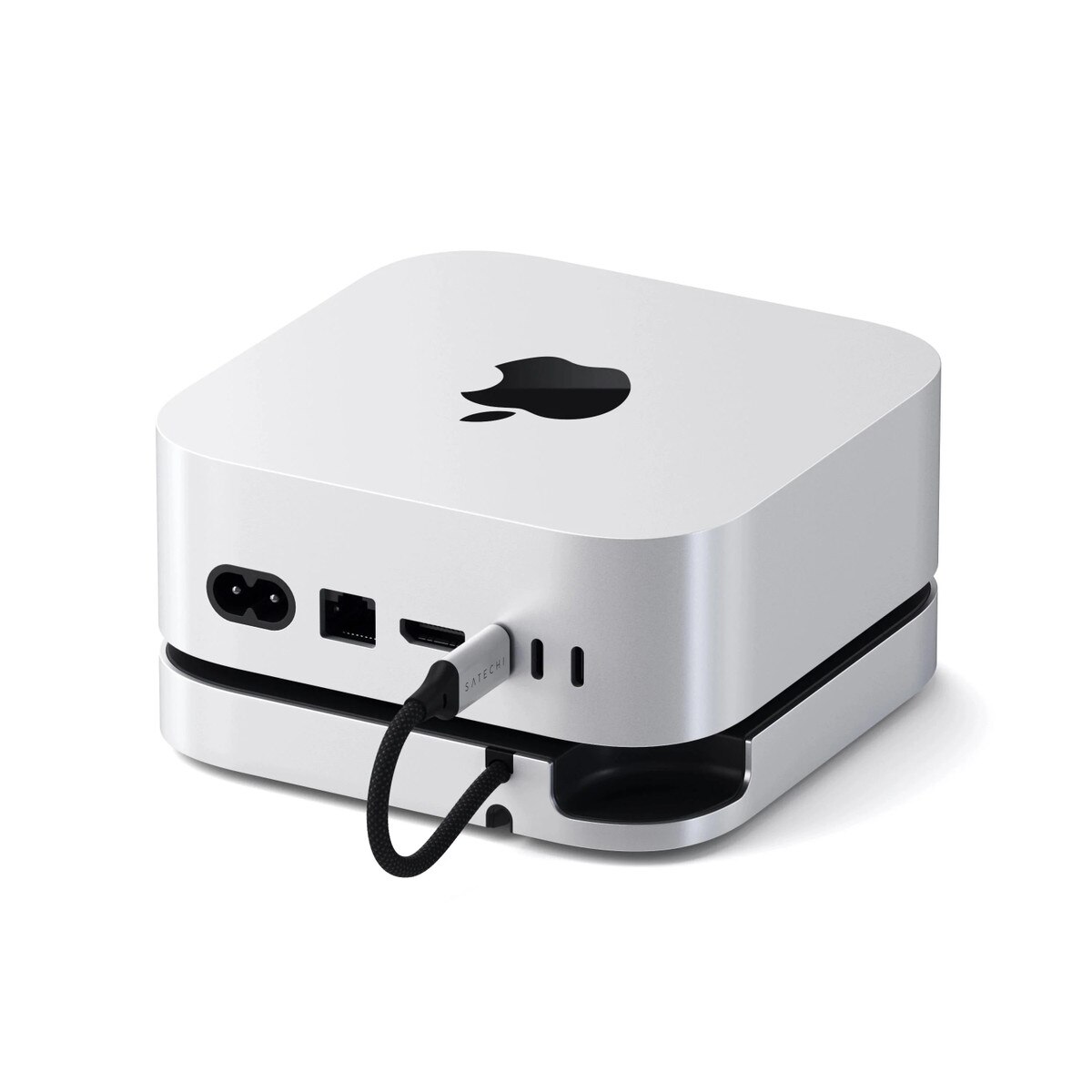 Satechi Mac Mini M4 Stand & Hub with SSD Enclosure - Silver